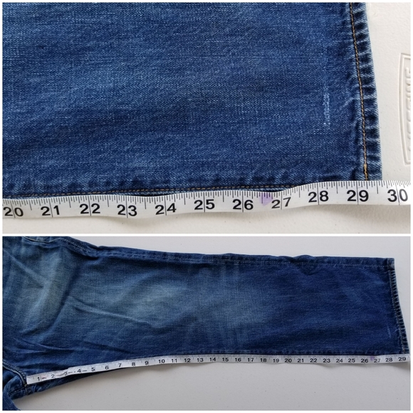 Gap 34 x 30 Standard Fit Blue Jeans 1969 FLAWED - Picture 7 of 7